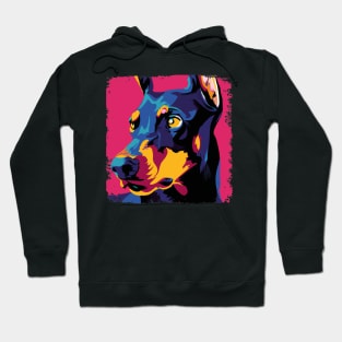 Doberman Pinscher Pop Art - Dog Lover Gifts Hoodie